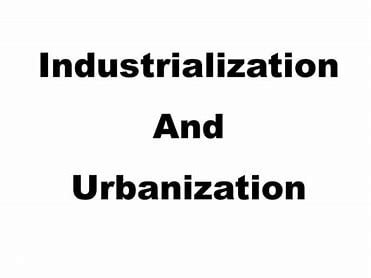 the-percent-of-urbanized-population-is-inversely-related-to-degree-of-industrialization.